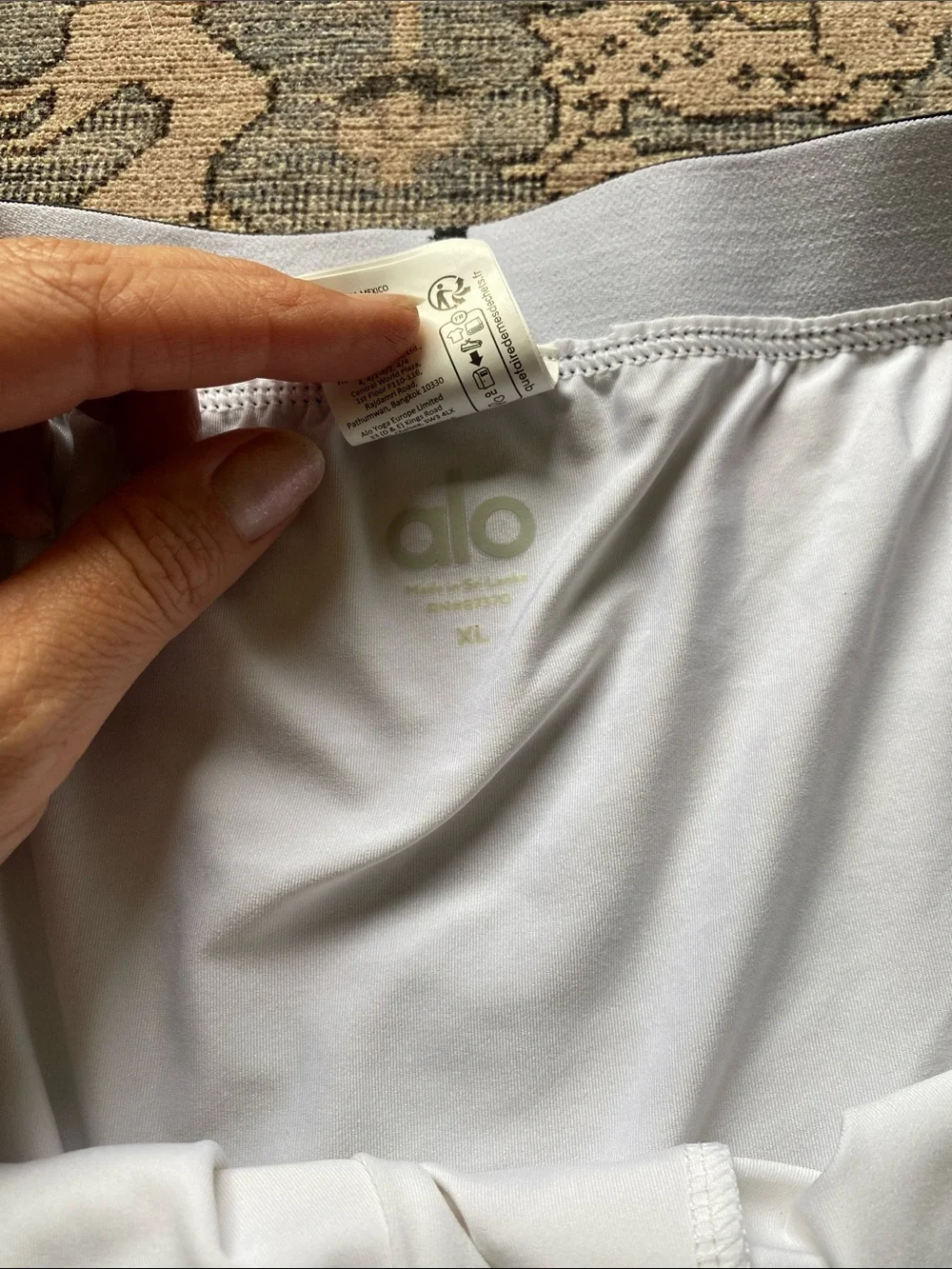 ALO Yoga Men’s White Boxer Briefs with Black Waistband